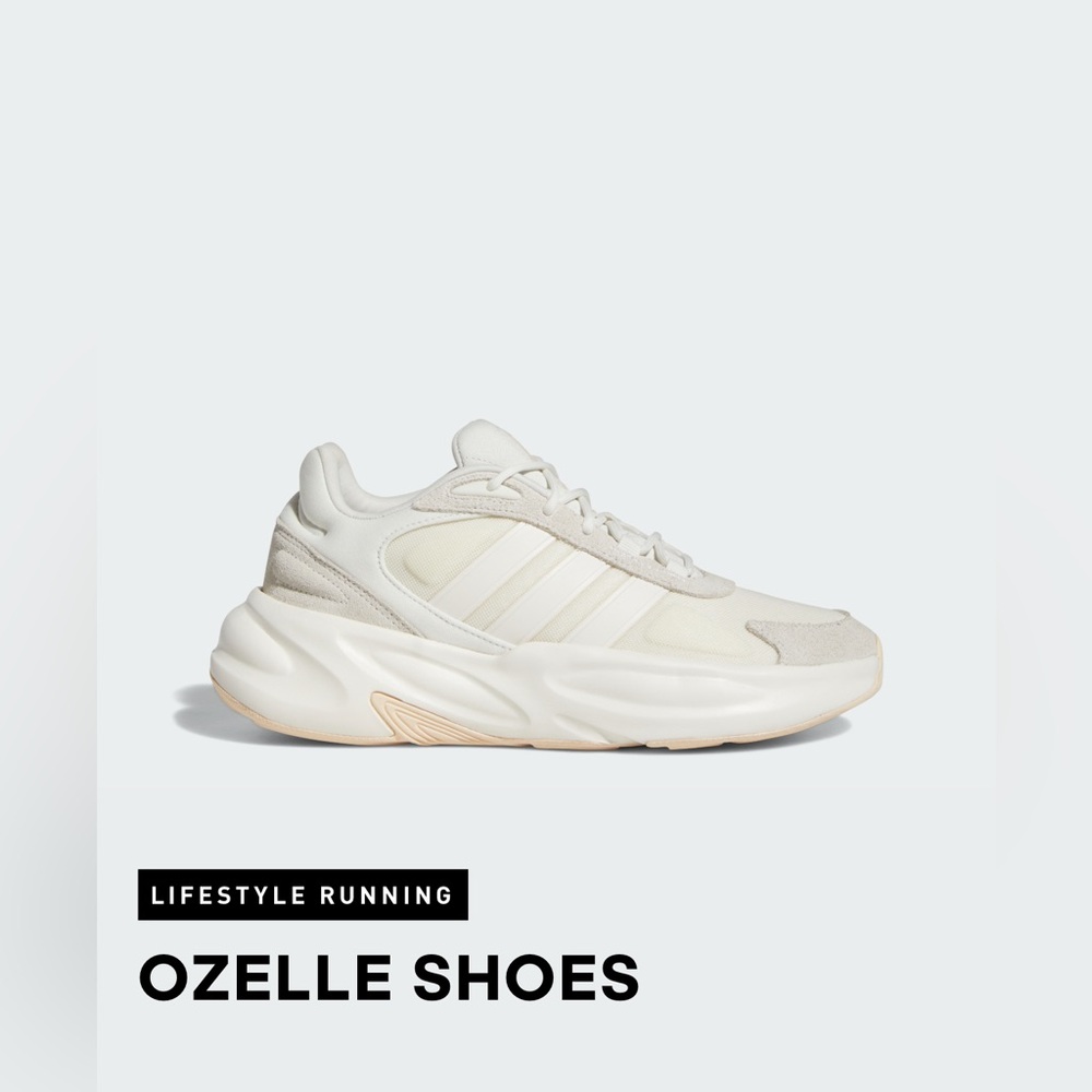 adidas Ozelle Women’s Athletic Sneakers — Cream